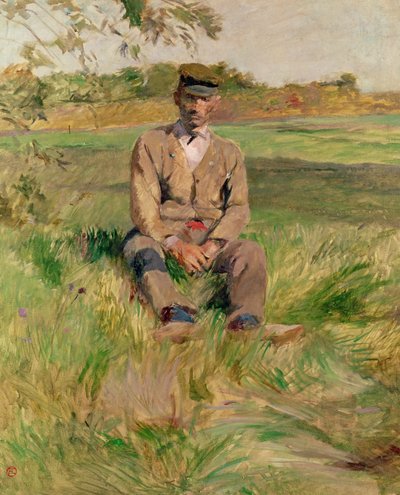 Arbeider in Celeyran door Henri de Toulouse Lautrec
