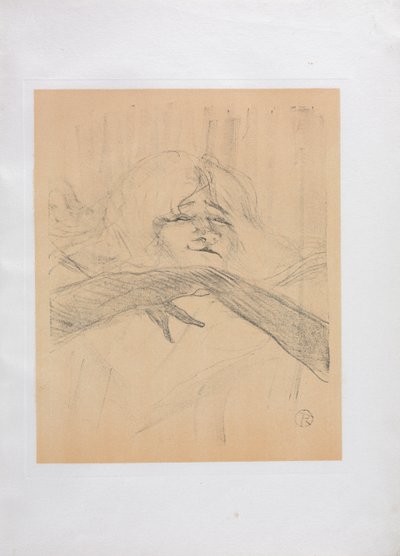 Yvette Guilbert-Engelse Serie: Linger Longer Loo door Henri de Toulouse Lautrec