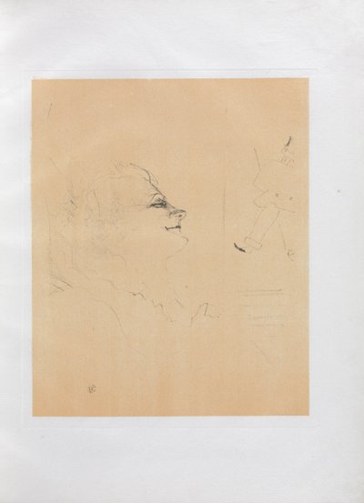 Yvette Guilbert-Engelse Serie: Pessima door Henri de Toulouse Lautrec