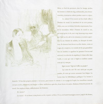Yvette Guilbert-Franse Serie: Nr. 8 door Henri de Toulouse Lautrec