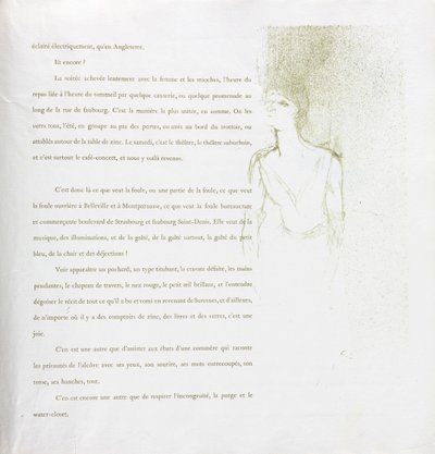 Yvette Guilbert-Franse Serie: Nr. 9 door Henri de Toulouse Lautrec