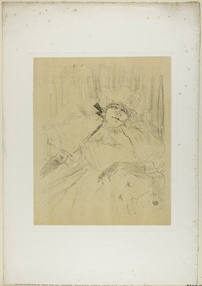 Yvette Guilbert—Chanson Ancienne, uit Yvette Guilbert door Henri de Toulouse Lautrec