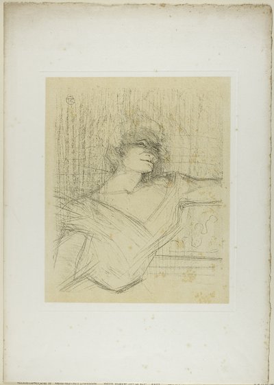 Yvette Guilbert—Dans la Glu, uit Yvette Guilbert door Henri de Toulouse Lautrec