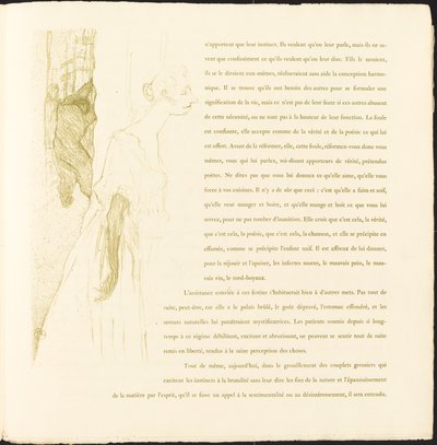 Yvette Guilbert door Henri de Toulouse Lautrec