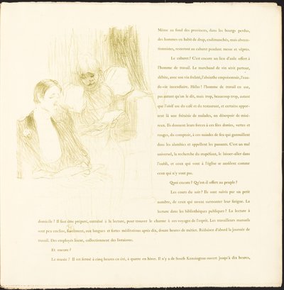 Yvette Guilbert door Henri de Toulouse Lautrec