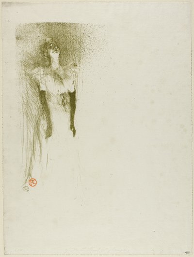 Yvette Guilbert door Henri de Toulouse Lautrec