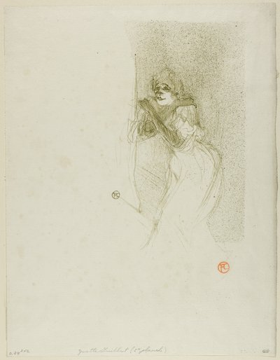 Yvette Guilbert door Henri de Toulouse Lautrec