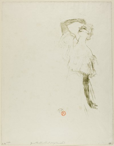 Yvette Guilbert door Henri de Toulouse Lautrec
