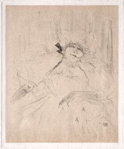 Yvette Guilbert: Chanson Ancienne door Henri de Toulouse Lautrec