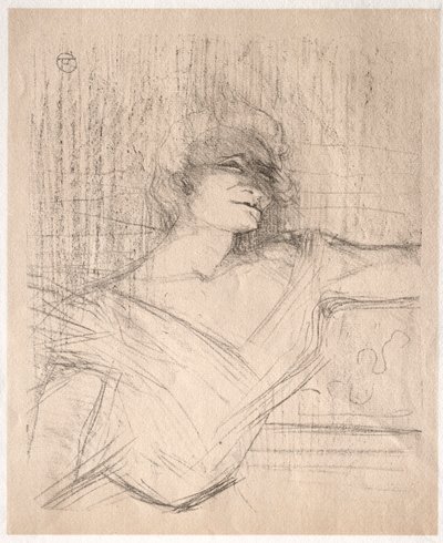 Yvette Guilbert: Dans la glu door Henri de Toulouse Lautrec