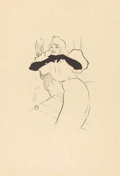 Yvette Guilbert: Linger, Longer, Loo door Henri de Toulouse Lautrec