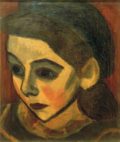 Bretons meisje door Henri Victor Gabriel Le Fauconnier