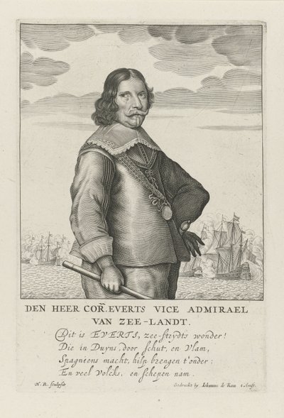 Portret van Cornelis Evertsen door Henrick Rochuszn van Dagen