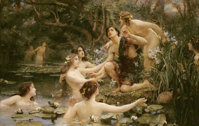 Hylas en de Waternimfen door Henrietta Rae