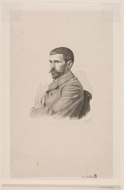 Portret van de schilder P. A. J. Dagnan-Bouveret door Henrik Arnold Hamilkar Sørensen