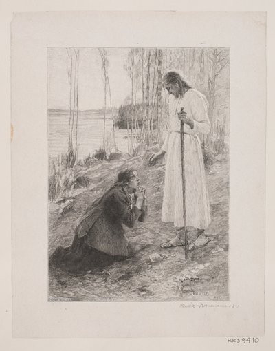 Kristus toont zich aan Maria Magdalena door Henrik Bornemann