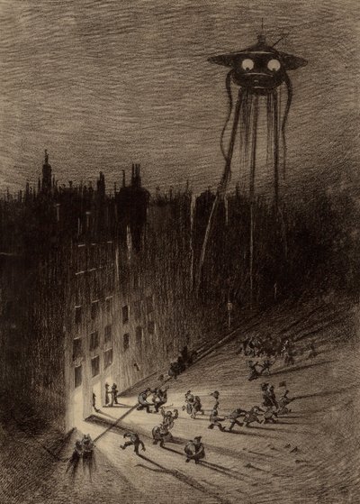 Marsiaan Bekijkt Dronken Menigte door Henrique Alvim Correa