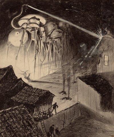 Martianen vernietigen huis door Henrique Alvim Correa