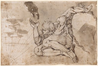 Prometheus (mannelijk naakt met 5 punten gegeven) door Henry (1741 1825) Fuseli