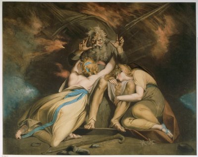 Oostenrijk, Wenen, schilderij van De dood van Oedipus door Henry  Fuseli