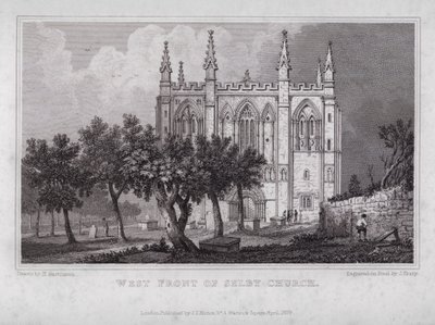 Westelijke Voorkant van Selby Kerk door Henry (after) Gastineau