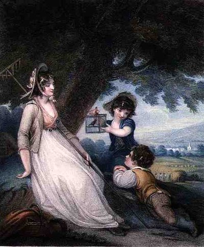 Innocent Captivation, gegraveerd en uitgegeven door Anthony Cardon (1772-1813) door Henry (after) Singleton