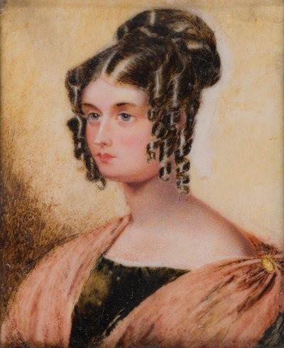 Portret van Eliza Caroline Chamberlain, de Hon. Mrs Charles Bridgeman (1799-1887), ca. 1817-60 door Henry (circle of) Collen