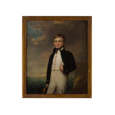 De gebroeders Rolland: Robert in marine-uniform door Henry (circle of) Raeburn