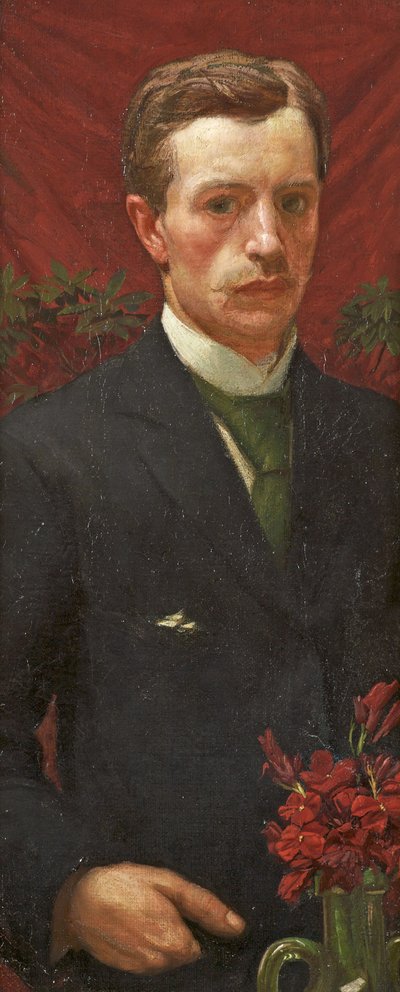 Zelfportret, ca. 1890 door Henry A. 1868 1940 Payne