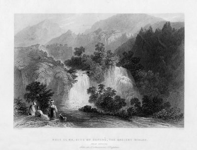 Beit-El-Ma, de locatie van de oude stad Riblah, Israël, 1841 door Henry Adlard