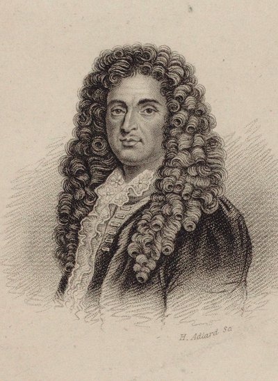 Portret van de componist Jean-Baptiste Lully 1632-1687 door Henry Adlard