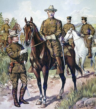 Velduniformen van het Amerikaanse leger 1902-07 door Henry Alexander (after) Ogden