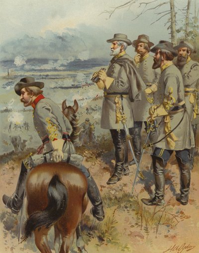 Generaal Robert E Lee bij Fredericksburg door Henry Alexander (after) Ogden