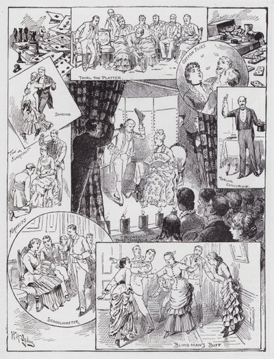 Vermaak binnenshuis door Henry Alexander (after) Ogden