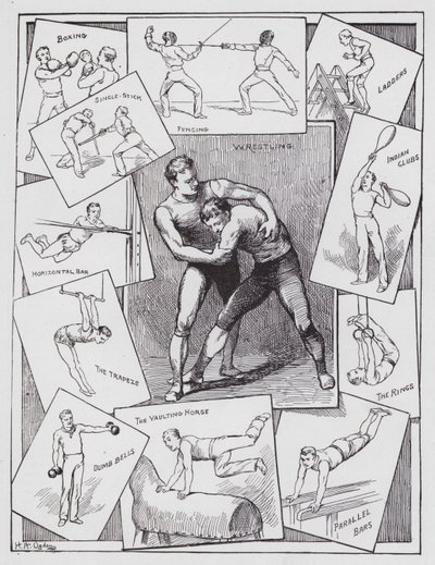 Oefeningen binnenshuis door Henry Alexander (after) Ogden