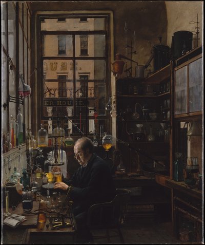 Henry Alexander in het laboratorium door Henry Alexander