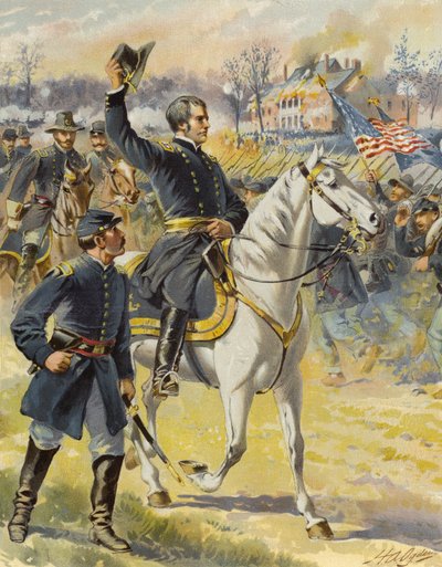 Hooker bij Chancellorsville, 3 mei 1863 door Henry Alexander Ogden