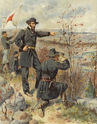 Sherman bij Kenesaw Mountain, 4 oktober 1864 door Henry Alexander Ogden