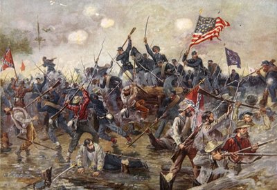 De Slag bij Spotsylvania, 8-21 mei 1864 door Henry Alexander Ogden