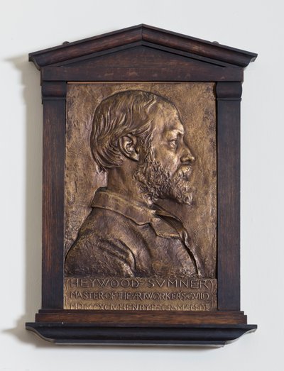 Plaquette met Heywood Sumner, Ontwerper door Henry Alfred Pegram