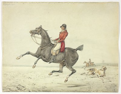Ik zal dit snel uit hem halen... door Henry Alken