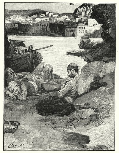 Een Middagsiësta in Jaffa door Henry Andrew Harper