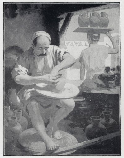 Een Oosterse pottenbakker door Henry Andrew Harper