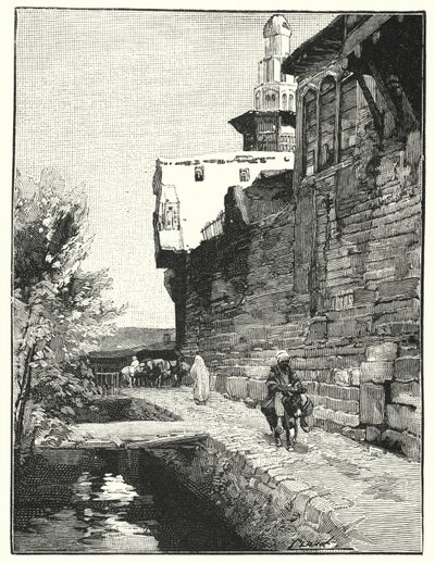 Stadsmuur van Damascus door Henry Andrew Harper