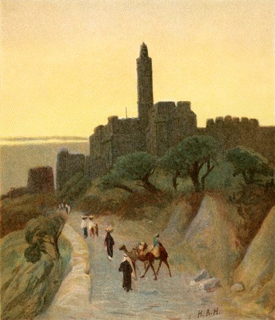 Jeruzalem, Davidstoren door Henry Andrew Harper