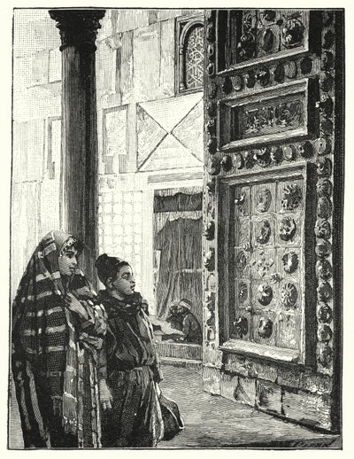 Metalen Deur van de Grote Moskee in Damascus door Henry Andrew Harper
