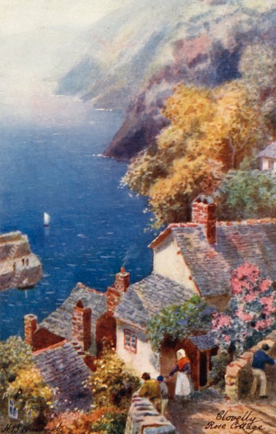 Rozenhuisje, Clovelly door Henry B. (after) Wimbush