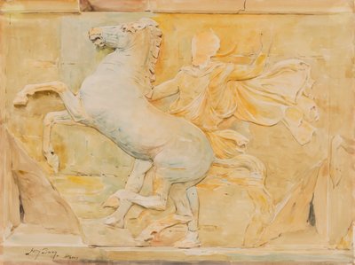 Centrale metope van het fries van Phidias, Parthenon door Henry Bacon