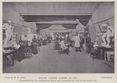 Sidney Cooper School of Art, Canterbury, Kent (zwart-wit foto) door Henry Beauchamp Collis
