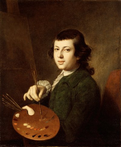 Portret van een kunstenaar door Henry Benbridge